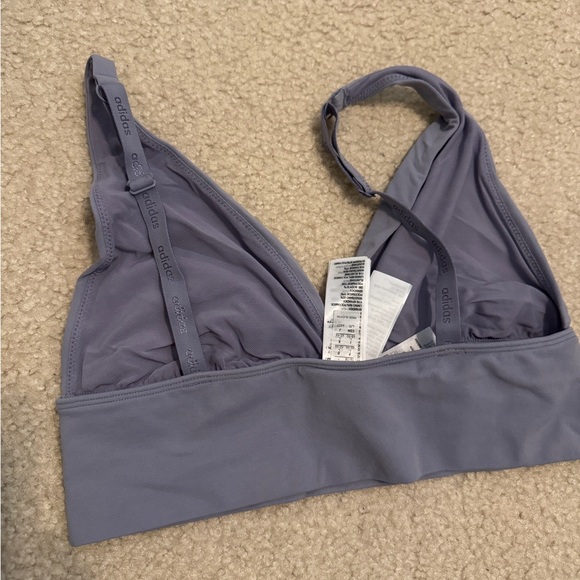 Adidas Women's Active Seamless Micro Stretch Long Line Plunge Bra size L - Picture 4 of 5